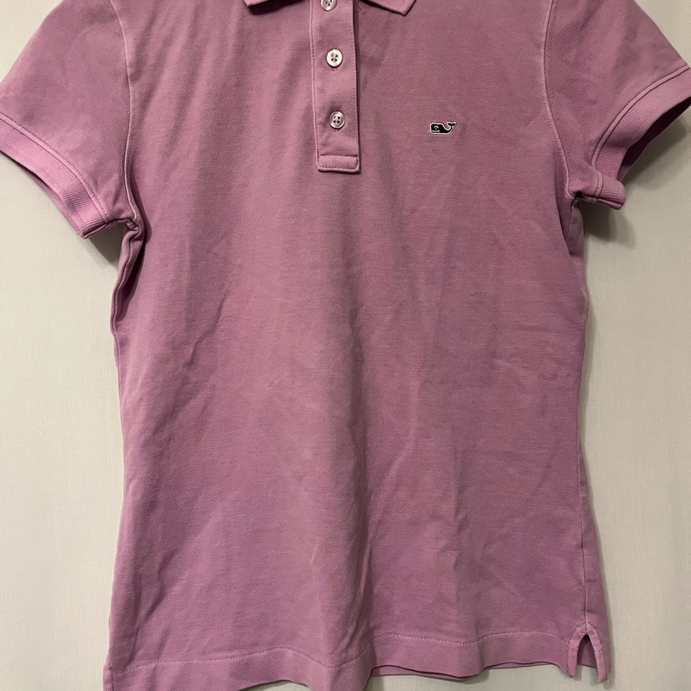 Vineyard Vines  lilac Polo Shirt with Whale Logo